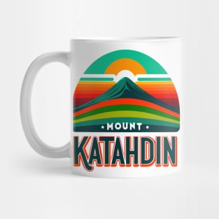 Mount Katahdin - Baxter State Park - Maine - Mt. Katahdin Mt - Appalachian Trail, Northern Terminus, 100 mile wilderness, Appalachian trail conservancy, shirt, sticker, hat, mug, pin, merch, store, shop, gift, present, souvenir Mug